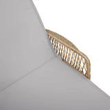 Sun lounger Reclining Beige 157 x 55 x 92cm Poly Rattan