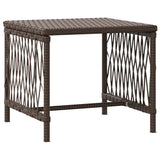 Sun lounger Reclining 2 pcs Brown 35 x 35 x 32cm Poly Rattan