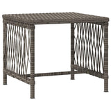 Sun lounger Reclining 2 pcs Grey 35 x 35 x 32cm Poly Rattan