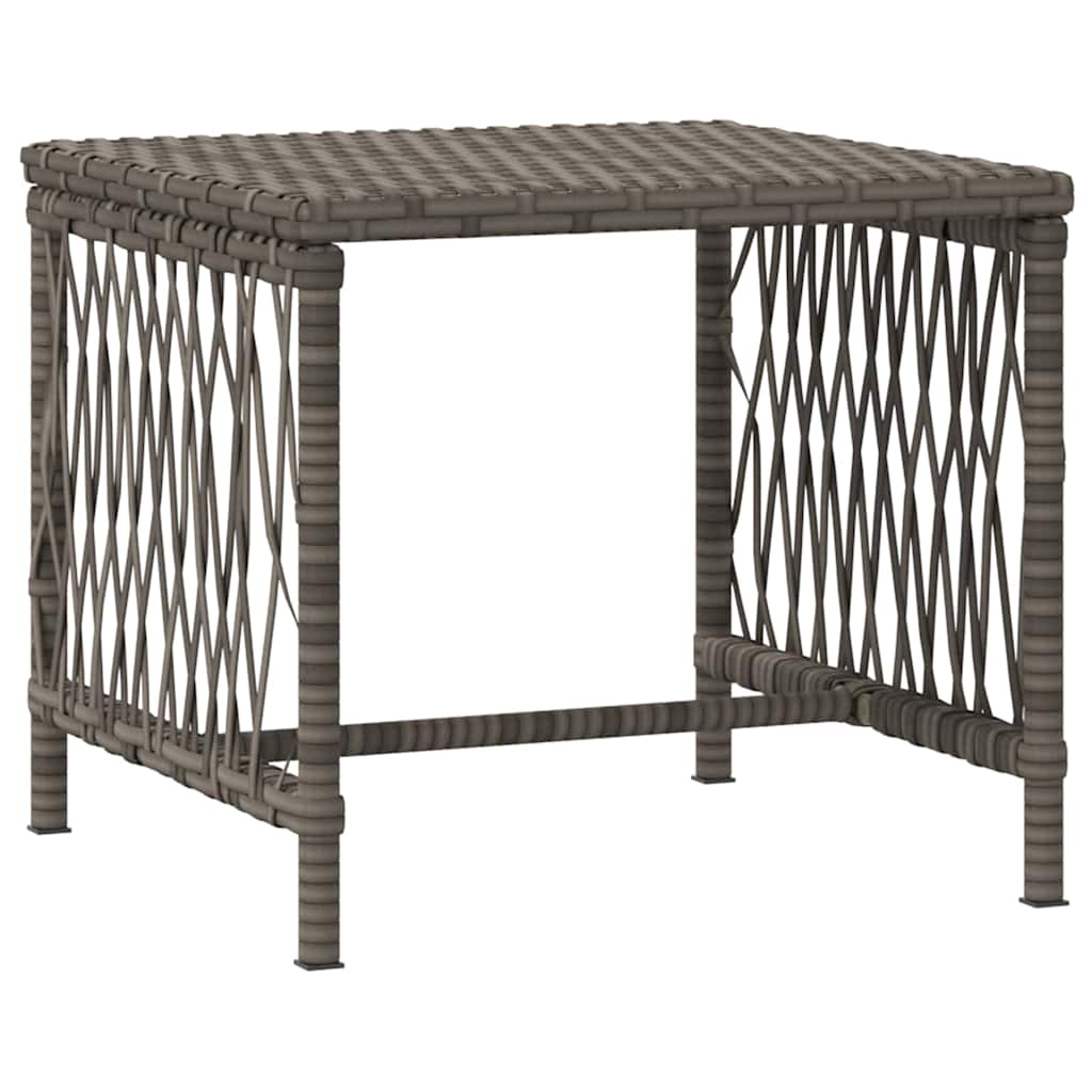 Sun lounger Reclining 2 pcs Grey 35 x 35 x 32cm Poly Rattan