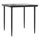 5 Piece Garden Dining Set with Cushions Light Grey Poly Rattan
