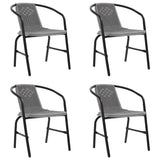 9 Piece Garden Dining Set with Cushions Beige Poly Rattan