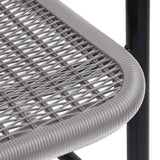 9 Piece Garden Dining Set with Cushions Beige Poly Rattan