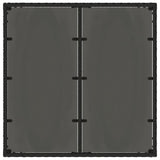 Garden Table with Glass Top Black 90x90x75 cm Poly Rattan