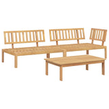 vidaXL 3 Piece Garden Pallet Sofa Set Solid Wood Acacia