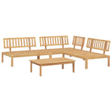 4 Piece Garden Pallet Sofa Set Solid Wood Acacia