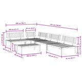 vidaXL 5 Piece Garden Pallet Sofa Set Solid Wood Acacia