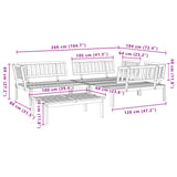 vidaXL 4 Piece Garden Pallet Sofa Set Solid Wood Acacia