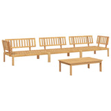 4 Piece Garden Pallet Sofa Set Solid Wood Acacia