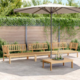 4 Piece Garden Pallet Sofa Set Solid Wood Acacia