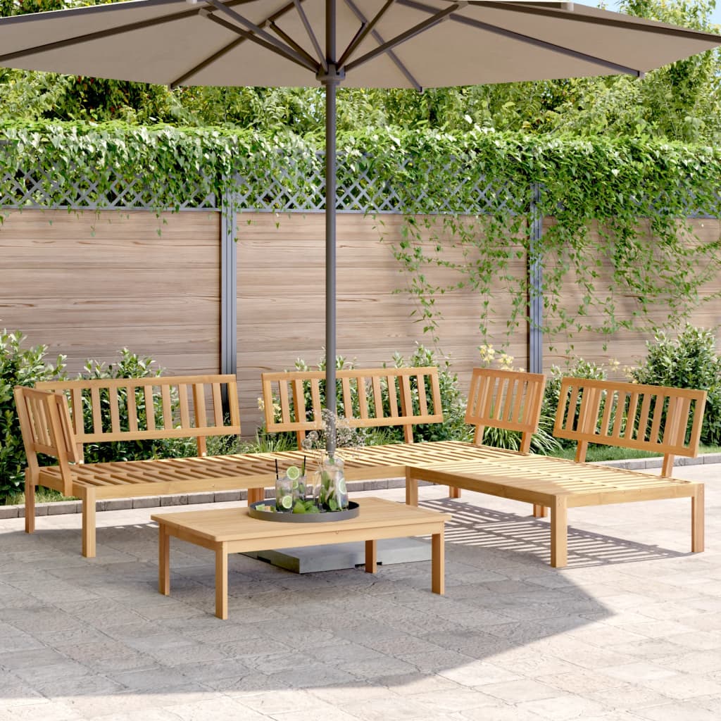 vidaXL 4 Piece Garden Pallet Sofa Set Solid Wood Acacia