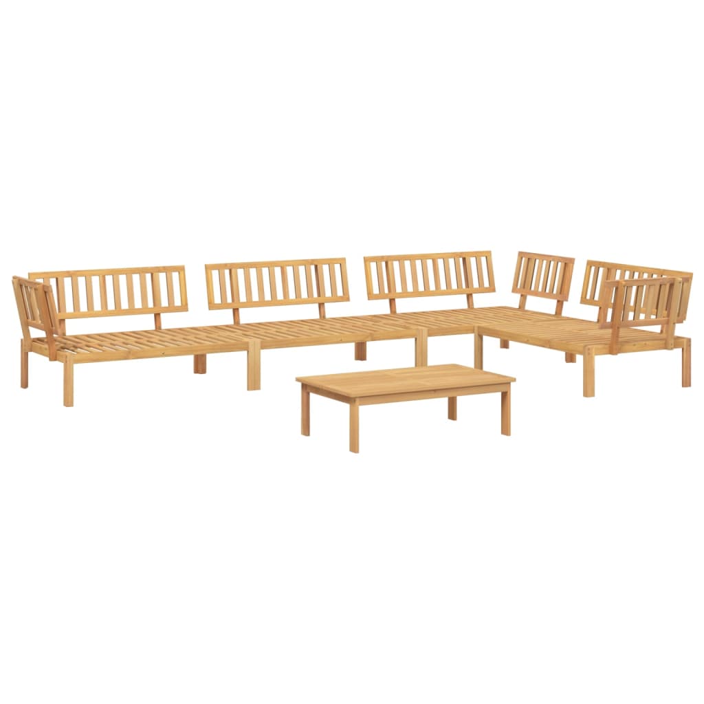 5 Piece Garden Pallet Sofa Set Solid Wood Acacia