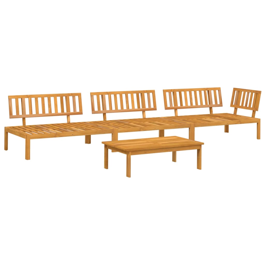 vidaXL 4 Piece Garden Pallet Sofa Set Solid Wood Acacia