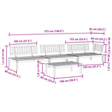 vidaXL 4 Piece Garden Pallet Sofa Set Solid Wood Acacia