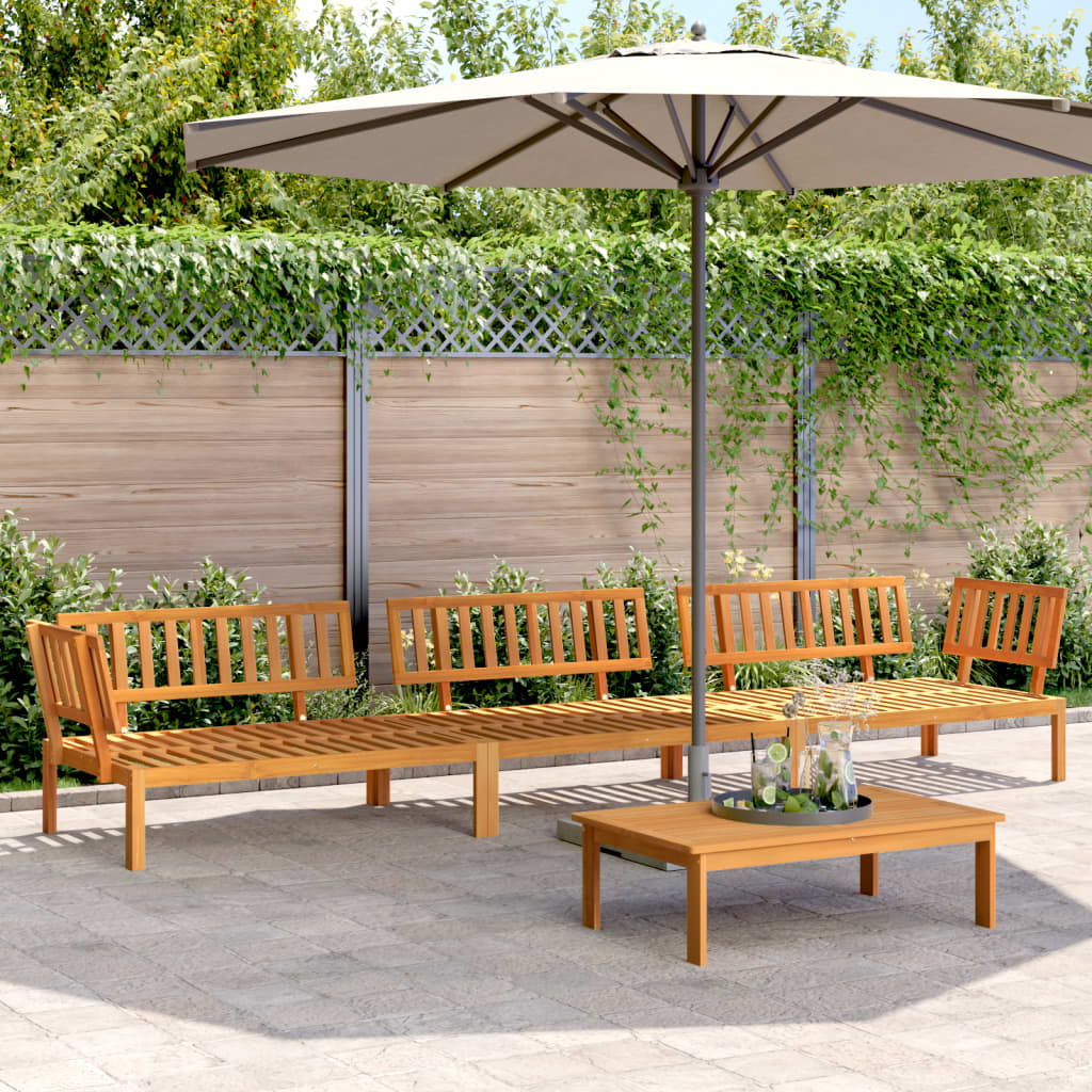 vidaXL 4 Piece Garden Pallet Sofa Set Solid Wood Acacia