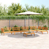 6 Piece Garden Pallet Sofa Set Solid Wood Acacia