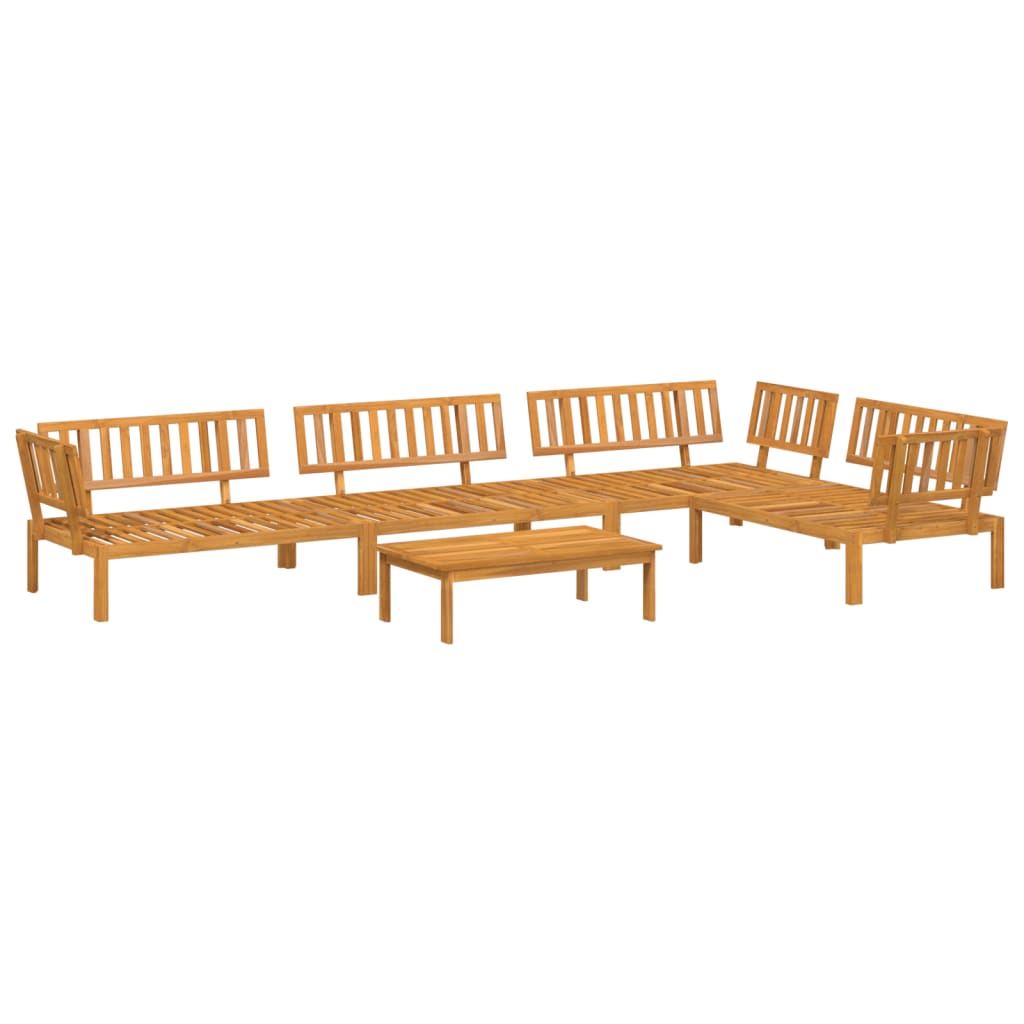 5 Piece Garden Pallet Sofa Set Solid Wood Acacia