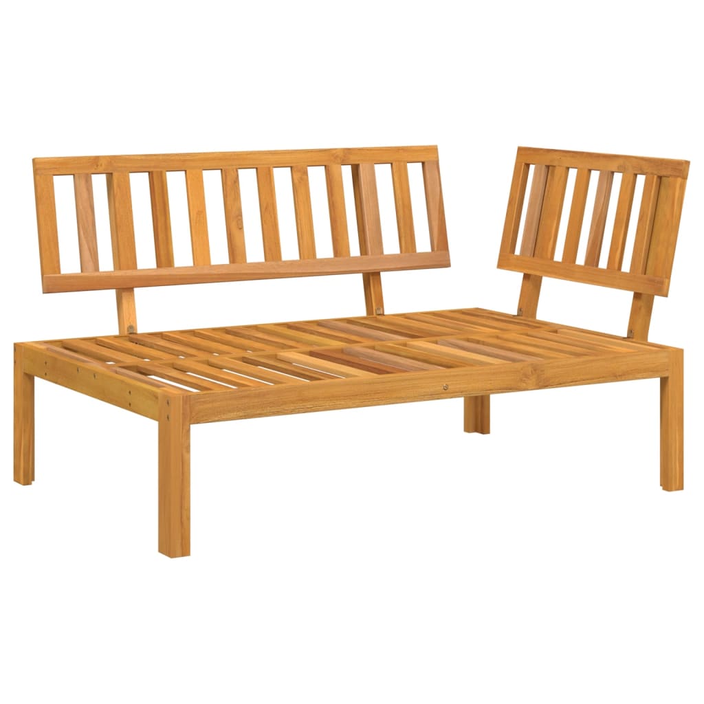 Garden Pallet Corner Sofa Solid Wood Acacia