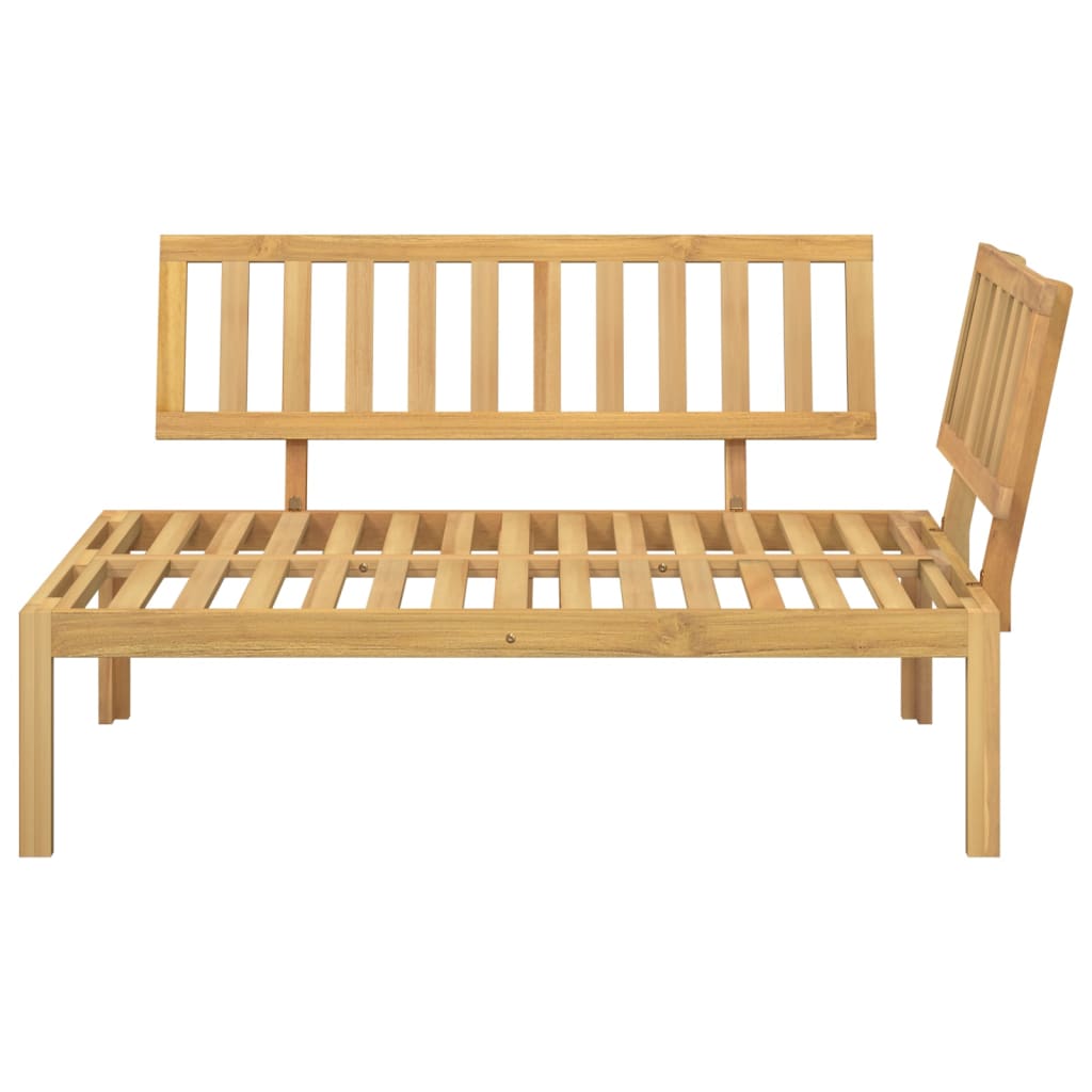 Garden Pallet Corner Sofa Solid Wood Acacia