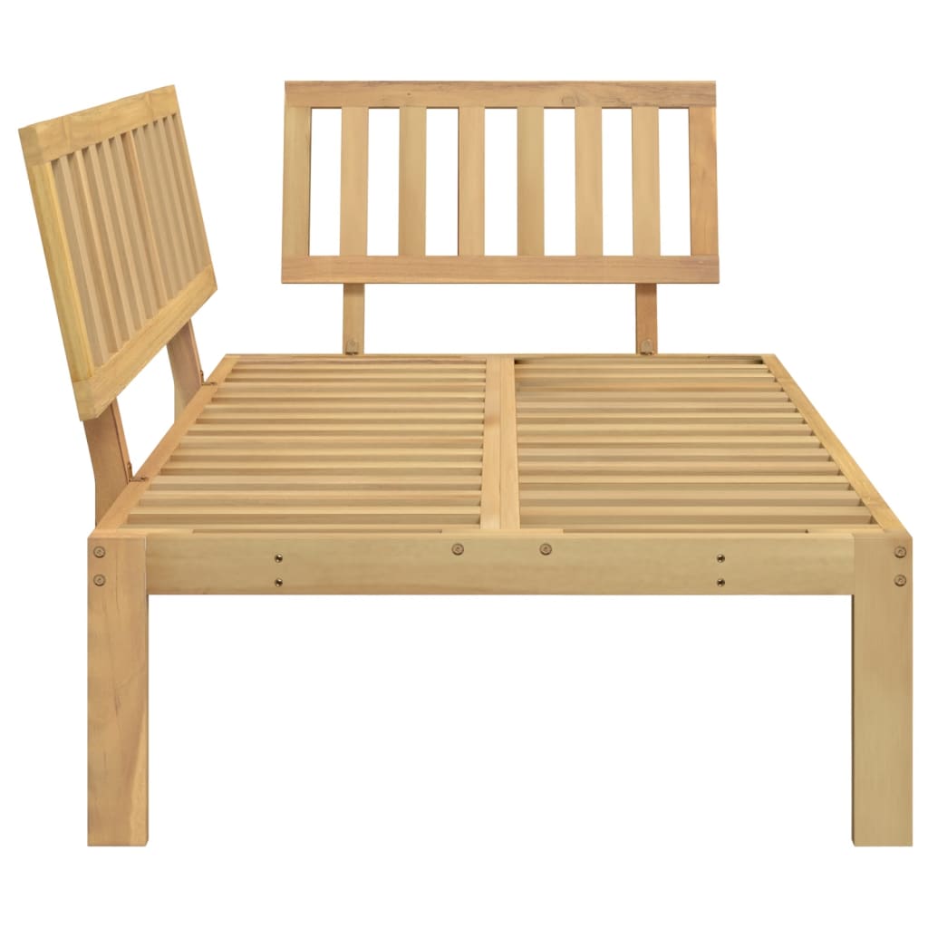 Garden Pallet Corner Sofa Solid Wood Acacia