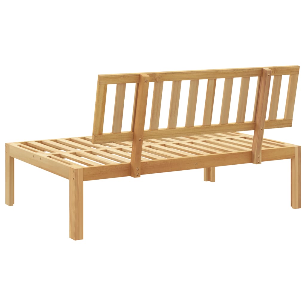 Garden Pallet Middle Sofa Solid Wood Acacia