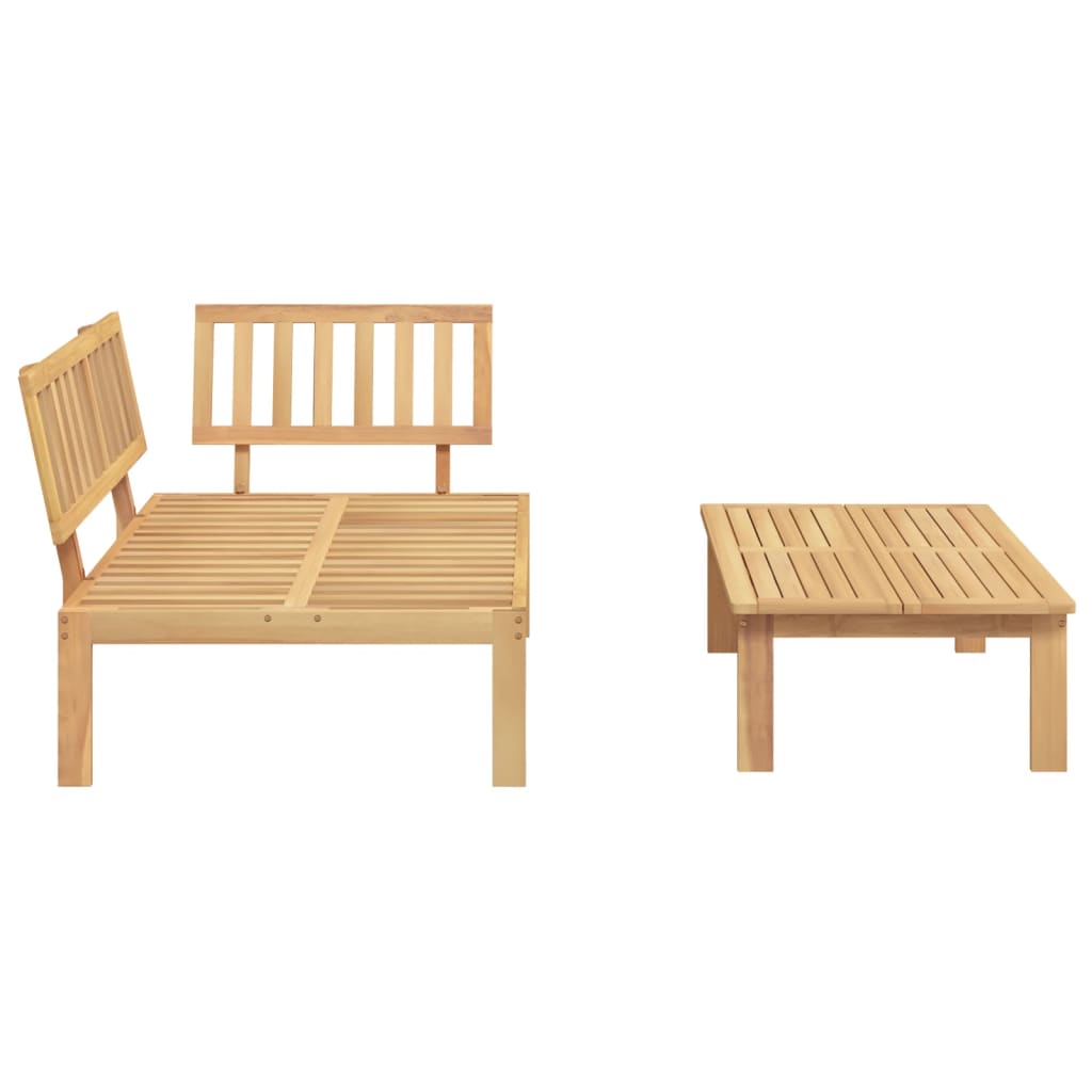 Garden Pallet Sofa Set 2 pcs Solid Wood Acacia