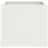 Planters 2 pcs White 32x30x29 cm Steel