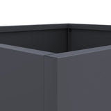 Planters 2 pcs Anthracite 32x30x29 cm Steel