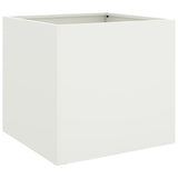 Planters 2 pcs White 42x40x39 cm Steel