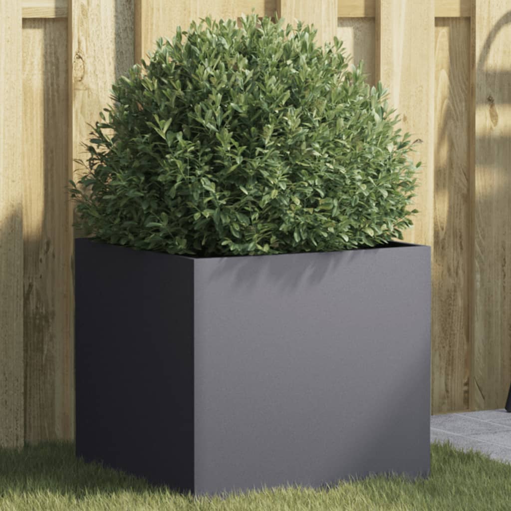 Planter Anthracite 42x40x39 cm Steel