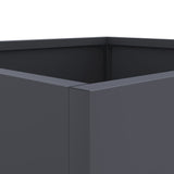 Planters 2 pcs Anthracite 42x40x39 cm Steel