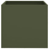 Planters 2 pcs Olive Green 42x40x39 cm Steel