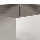 Planter Silver 42x40x39 cm Stainless Steel