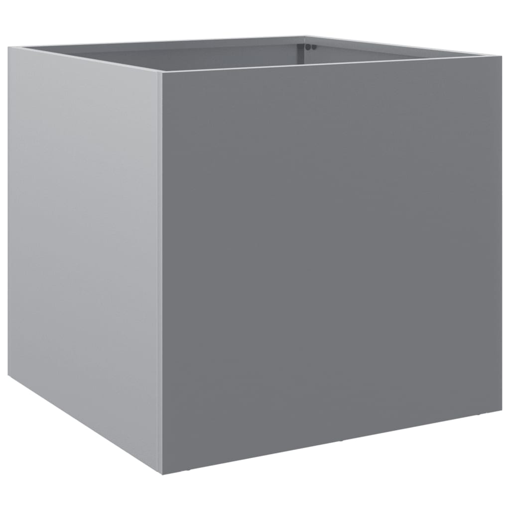 Planters 2 pcs Silver 42x40x39 cm Galvanised Steel