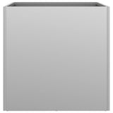 Planters 2 pcs Silver 42x40x39 cm Galvanised Steel