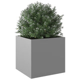 Planter Silver 49x47x46 cm Galvanised Steel