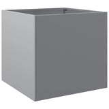 Planters 2 pcs Silver 49x47x46 cm Galvanised Steel