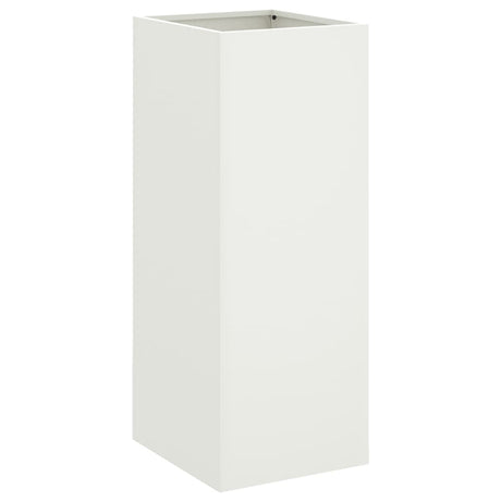 Planter White 32x29x75 cm Steel