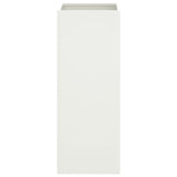 Planter White 32x29x75 cm Steel