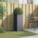 Planter Anthracite 32x29x75 cm Steel