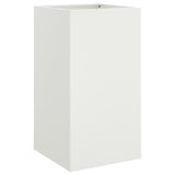 Planter White 42x38x75 cm Steel