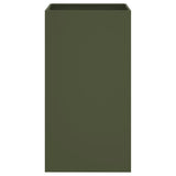 Planter Olive Green 42x38x75 cm Steel