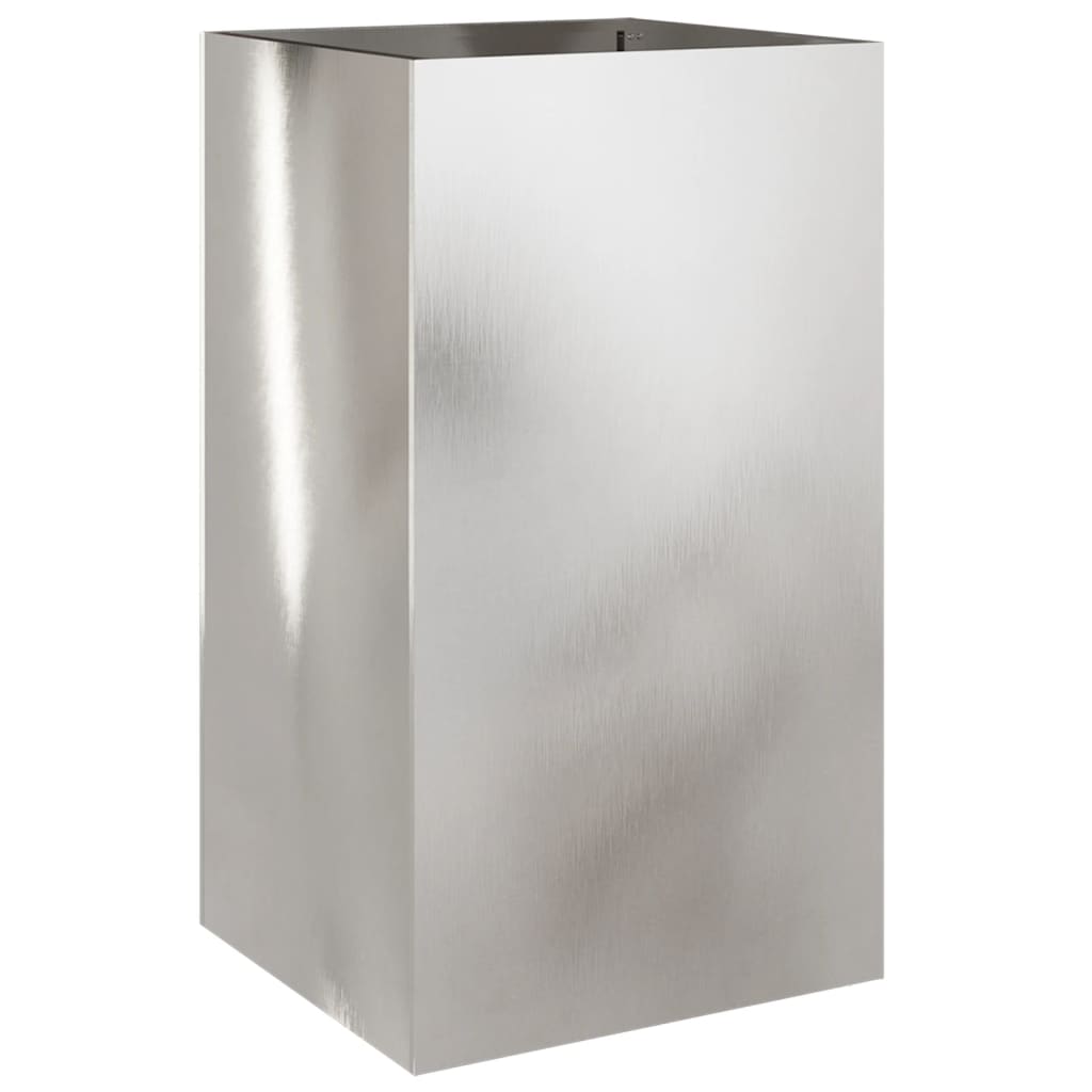 Planter Silver 42x38x75 cm Stainless Steel