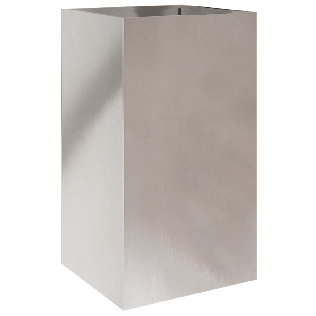 Planter Silver 42x38x75 cm Stainless Steel