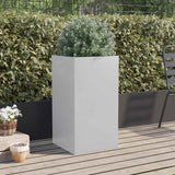 Planter Silver 42x38x75 cm Galvanised Steel