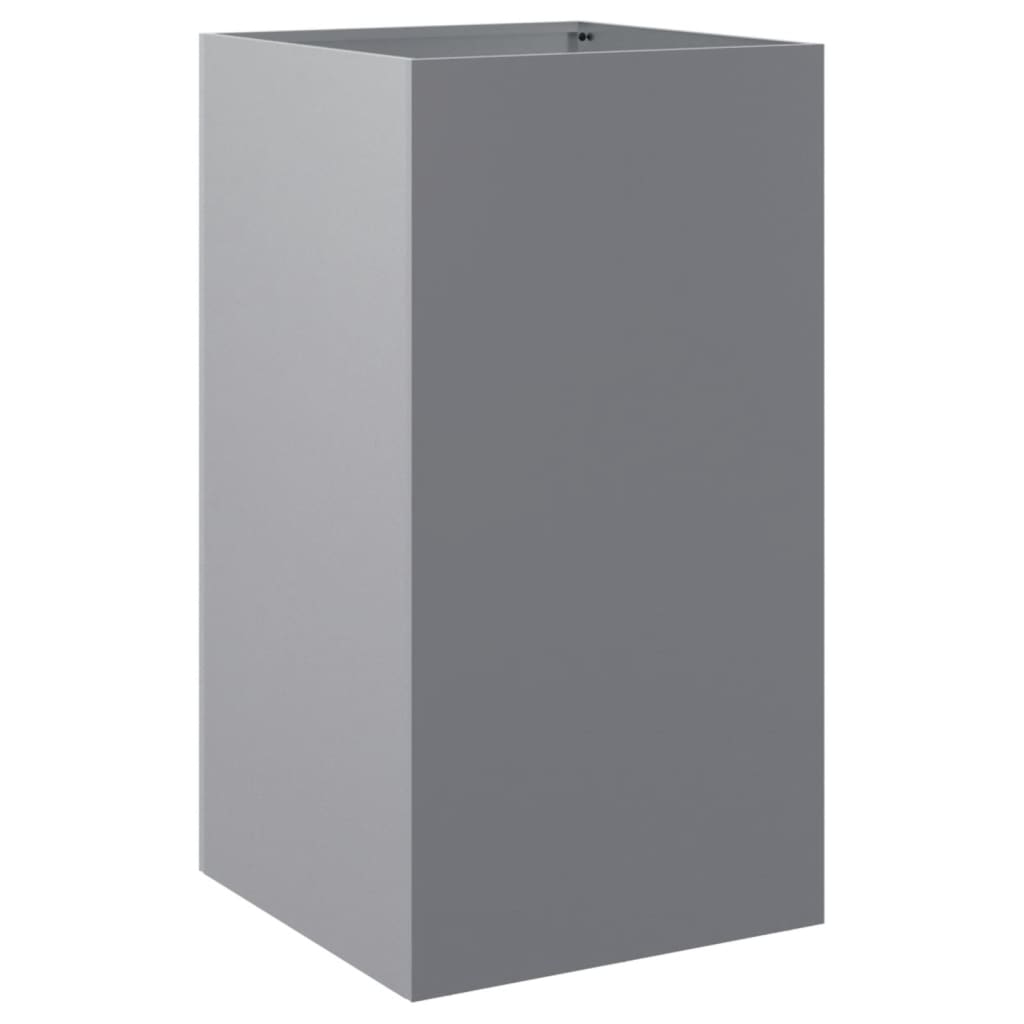 Planter Silver 42x38x75 cm Galvanised Steel