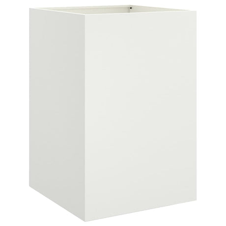 Planter White 52x48x75 cm Steel