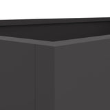 Planter Black 62x30x29 cm Steel