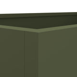 Planter Olive Green 62x30x29 cm Steel