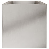 Planter Silver 62x30x29 cm Stainless Steel